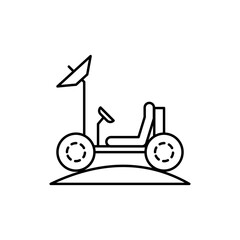 Poster - transport concept line icon. Simple element illustration. transport concept outline symbol design from space set. Can be used for web and mobile