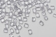 clear transparent polymer granulate