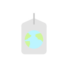 Poster - Earth, tag icon. Simple color vector elements of mother earth day icons for ui and ux, website or mobile application