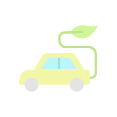 Poster - Car, eco icon. Simple color vector elements of mother earth day icons for ui and ux, website or mobile application