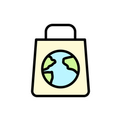 Poster - Earth, package icon. Simple color with outline vector elements of mother earth day icons for ui and ux, website or mobile application