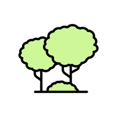 Wall Mural - Tree, plant icon. Simple color with outline vector elements of mother earth day icons for ui and ux, website or mobile application