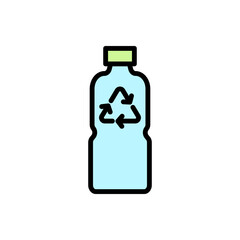 Poster - Recycling sign, water icon. Simple color with outline vector elements of mother earth day icons for ui and ux, website or mobile application