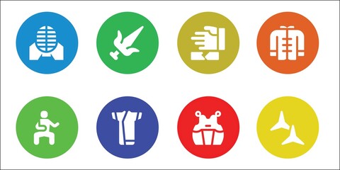 Poster - karate icon set