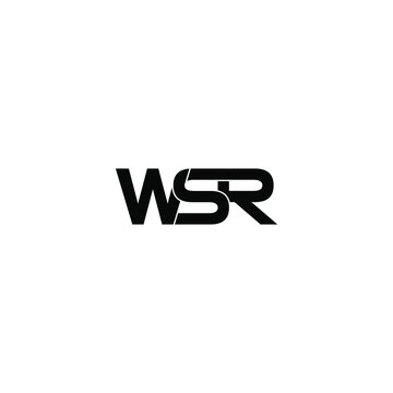 wsr letter original monogram logo design