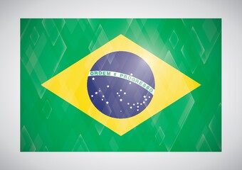 Canvas Print - brazil flag icon