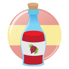 Sticker - wine bottle