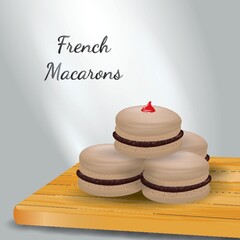 Wall Mural - french macarons