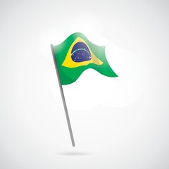 Canvas Print - brazil flag