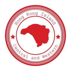 Sticker - central and western map