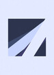 © vector_master - Navy Blue color Crossing lines generativeart style colorful illustration