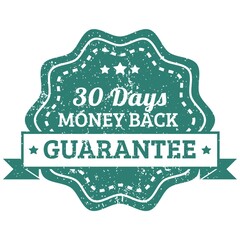 Canvas Print - money back guarantee label