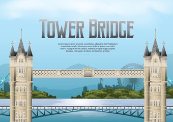 Sticker - tower bridge wallpaper