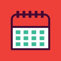 Canvas Print - calendar icon