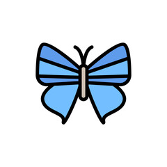 Poster - Butterfly, insect icon. Simple color with outline vector elements of lepidoptera icons for ui and ux, website or mobile application