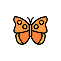 Poster - Butterfly, insect icon. Simple color with outline vector elements of lepidoptera icons for ui and ux, website or mobile application