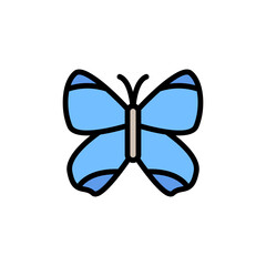 Poster - Butterfly, insect icon. Simple color with outline vector elements of lepidoptera icons for ui and ux, website or mobile application