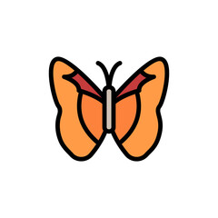 Poster - Butterfly, insect icon. Simple color with outline vector elements of lepidoptera icons for ui and ux, website or mobile application