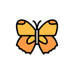 Poster - Butterfly, insect icon. Simple color with outline vector elements of lepidoptera icons for ui and ux, website or mobile application