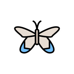 Poster - Butterfly, insect icon. Simple color with outline vector elements of lepidoptera icons for ui and ux, website or mobile application