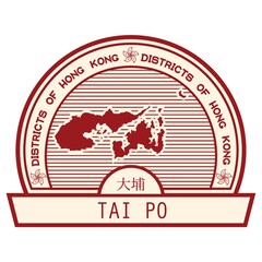 Canvas Print - tai po state map