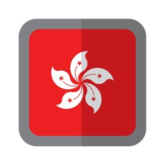 Poster - hong kong flag icon