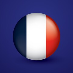 Wall Mural - france flag icon