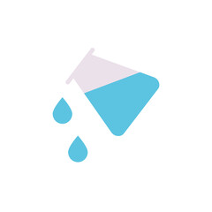 Aufkleber - Flask, chemistry, water icon. Simple line, outline vector elements of stinks icons for ui and ux, website or mobile application