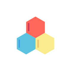 Aufkleber - Molecule, chemistry icon. Simple line, outline vector elements of stinks icons for ui and ux, website or mobile application