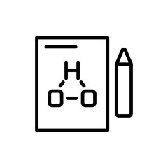 Aufkleber - paper, pencil, chemistry element icon. simple color vector elements of stinks icons for ui and ux, w
