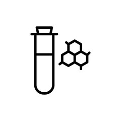 Aufkleber - Flask, molecule icon. Simple color vector elements of stinks icons for ui and ux, website or mobile application