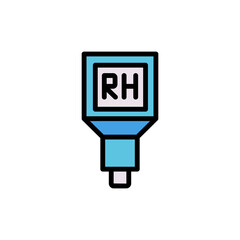 Aufkleber - Rh meter, chemistry icon. Simple color with outline vector elements of stinks icons for ui and ux, website or mobile application