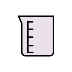 Aufkleber - Flask, glass icon. Simple color with outline vector elements of stinks icons for ui and ux, website or mobile application