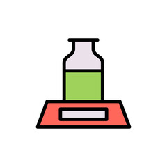 Poster - Libra, flask icon. Simple color with outline vector elements of stinks icons for ui and ux, website or mobile application