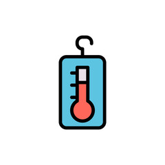 Poster - Thermometer, chemistry icon. Simple color with outline vector elements of stinks icons for ui and ux, website or mobile application