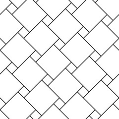 Poster - Seamless pattern line. Straight lines background. Trendy simple black and white texture. Modern stylish trellis. Repeating monochrome abstract geometric grid. Linear graphic design for prints. Vector