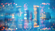 © Tierney - Blurred bokeh Chicago abstract cityscape skyline background