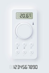 Poster - Neomorphism climat application interface design