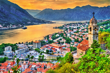 Canvas Print - Church of Our Lady of Remedy in Kotor, Montenegro