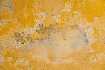 old yellow wall