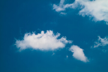 white cloud on blue sky