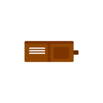 This is a wallet isolated on a white background.