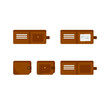 © Halyna - This is a wallet isolated on a white background.