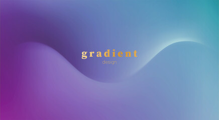 Poster - Abstract purple and blue colorful vector background, color smooth shadow 3d wave for design brochure, website, flyer.
