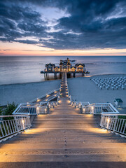Wall Mural - seebrücke sellin (sellin pier) on the island of rügen, mecklenburg-vorpommern, germany