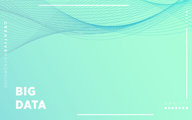 Wall Mural - Modern Visualization Tech Poster. Glow Digital Particles. Big Data Concept. white Tech Banner. Particle Motion. Big Data Analysis. blue Binary Number Background. blue Tech Abstract.