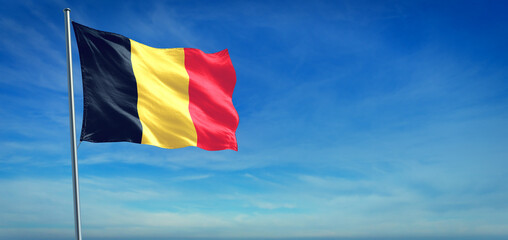 Wall Mural - The National flag of Belgium