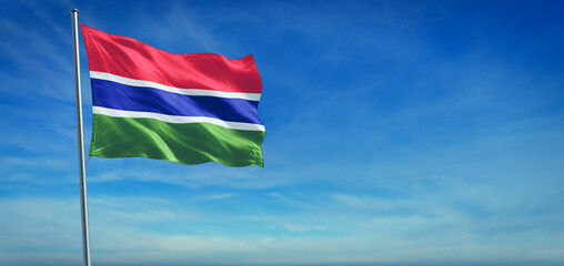 Wall Mural - The National flag of Gambia