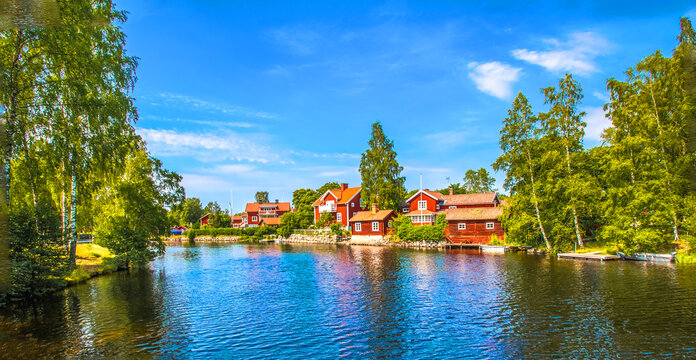 sundborn /dalarna/ sweden, the little village where the artist carl larsson has lived