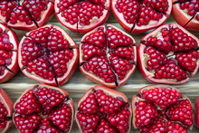 Pomegranate (Punica Granatum) At Market